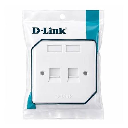 Dual-port LAN faceplate for two I/O jacks